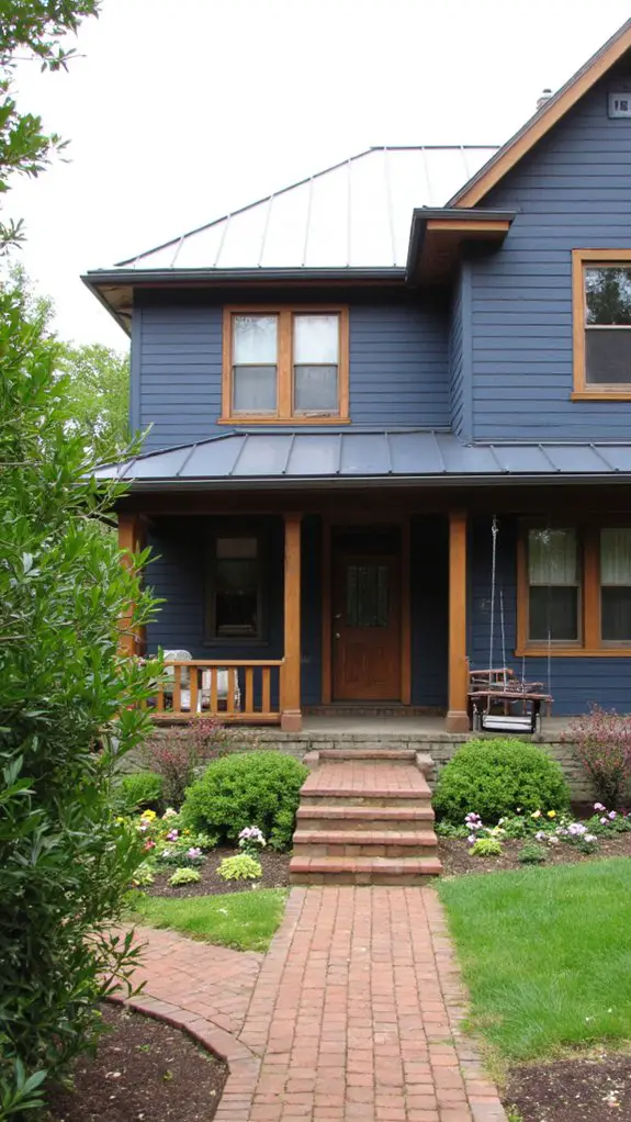 timeless blue metal elegance