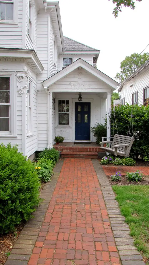 timeless brick walkway charm