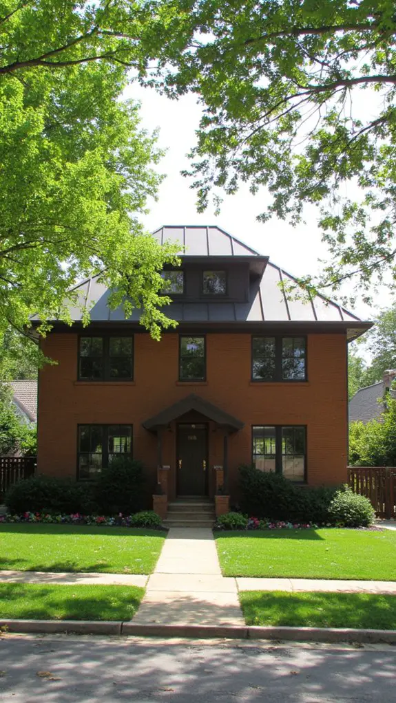 timeless brown georgian home