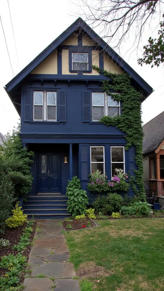 timeless dark blue tudor