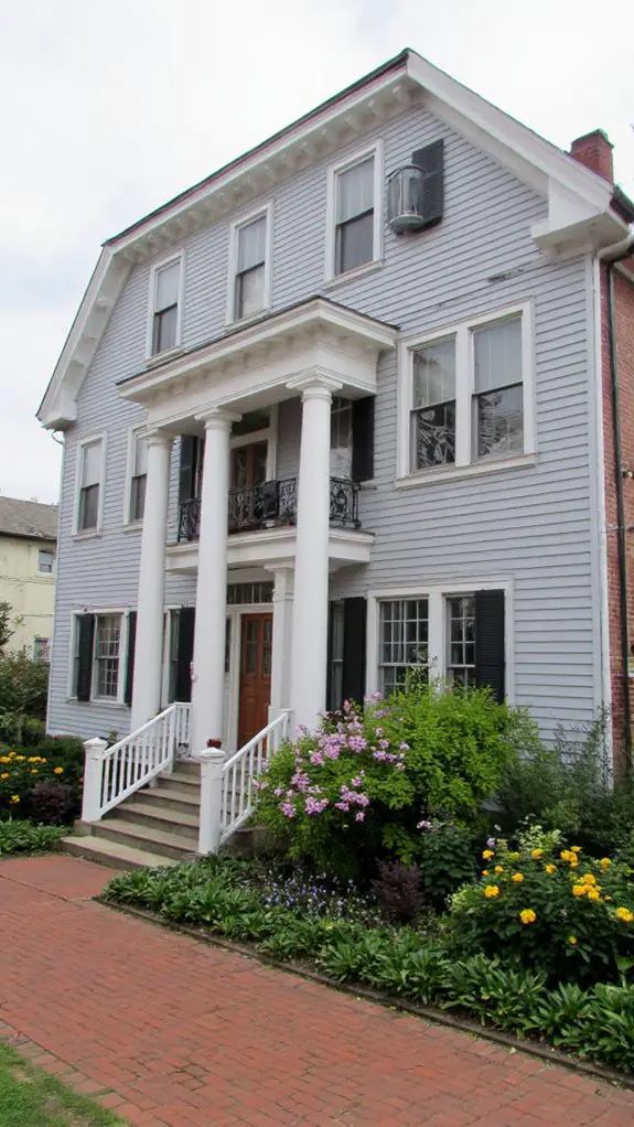 timeless elegant gray colonial