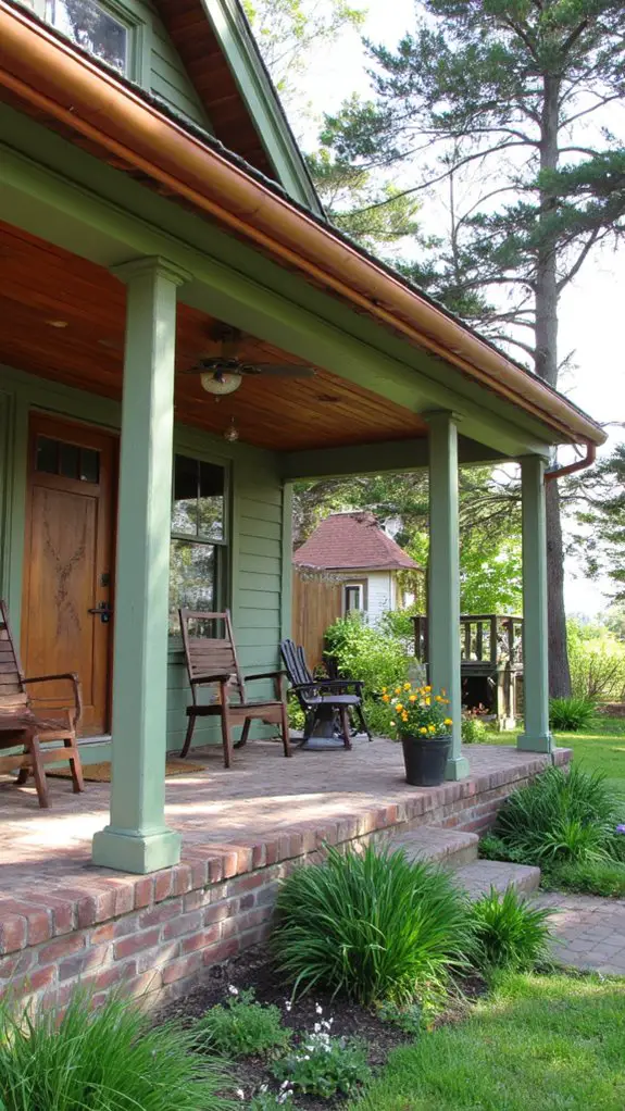 timeless farmhouse with copper gutters