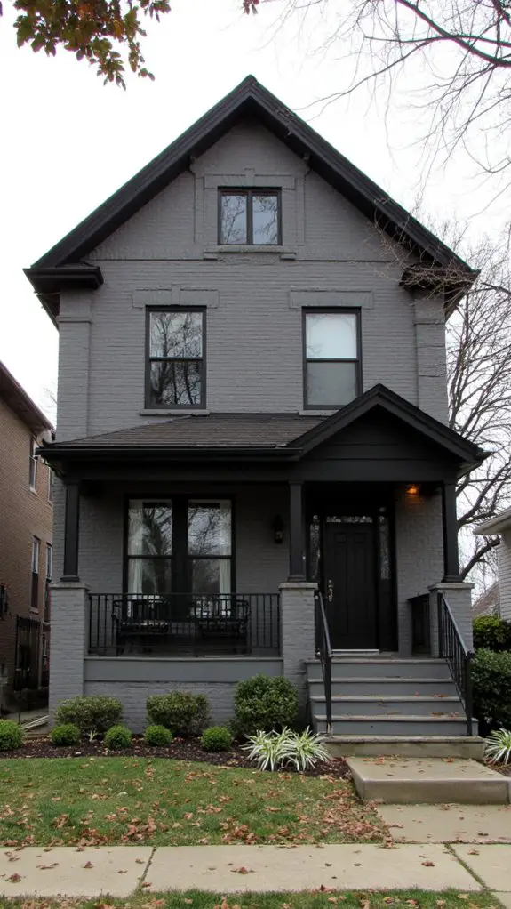 timeless gray brick elegance