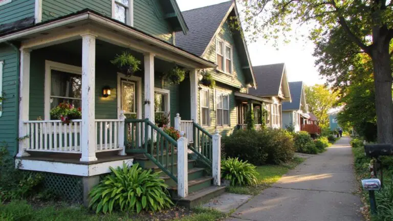 timeless green houses aesthetic