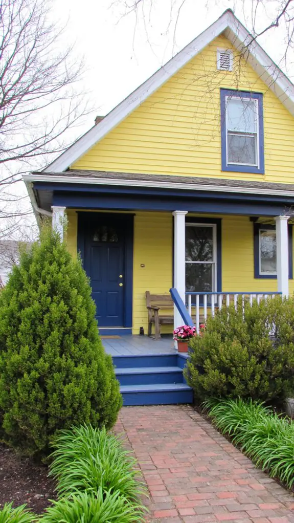 timeless navy accented charm