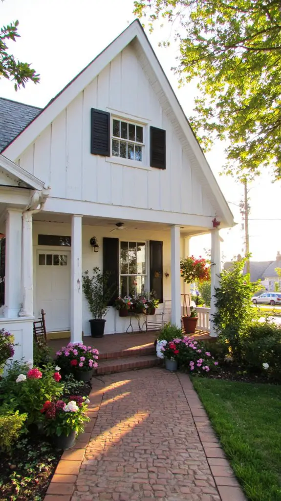 timeless white siding elegance