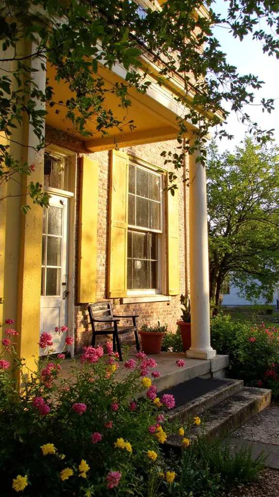 timeless yellow colonial charm