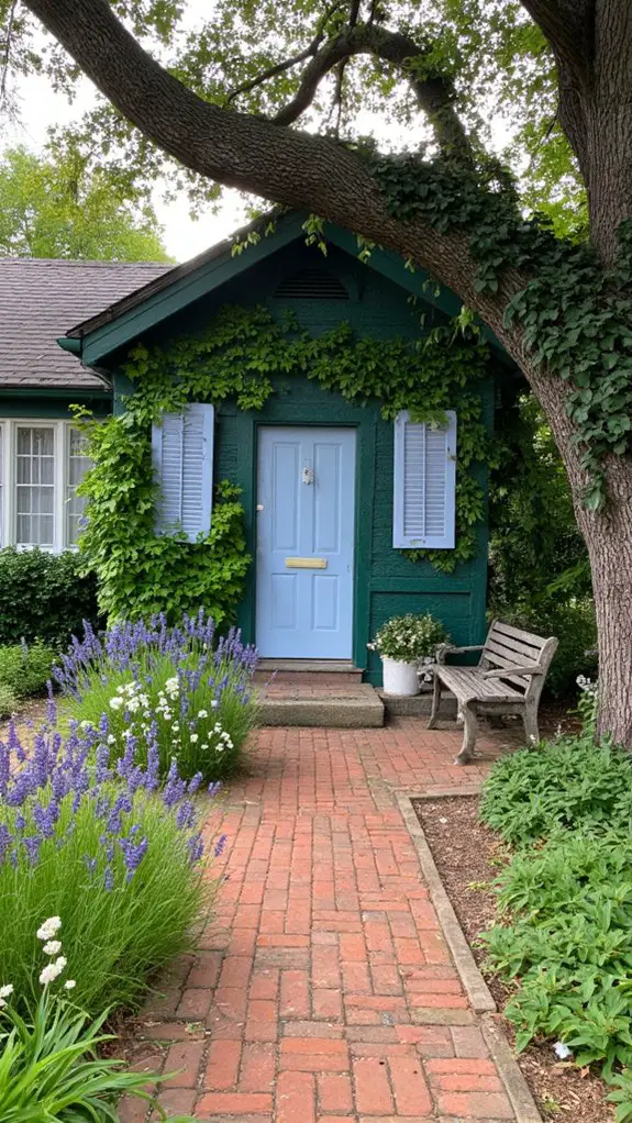 tranquil blue door serenity