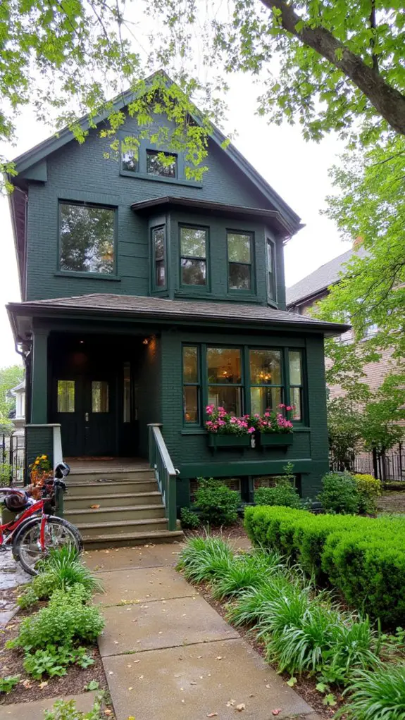 tranquil dark green retreat