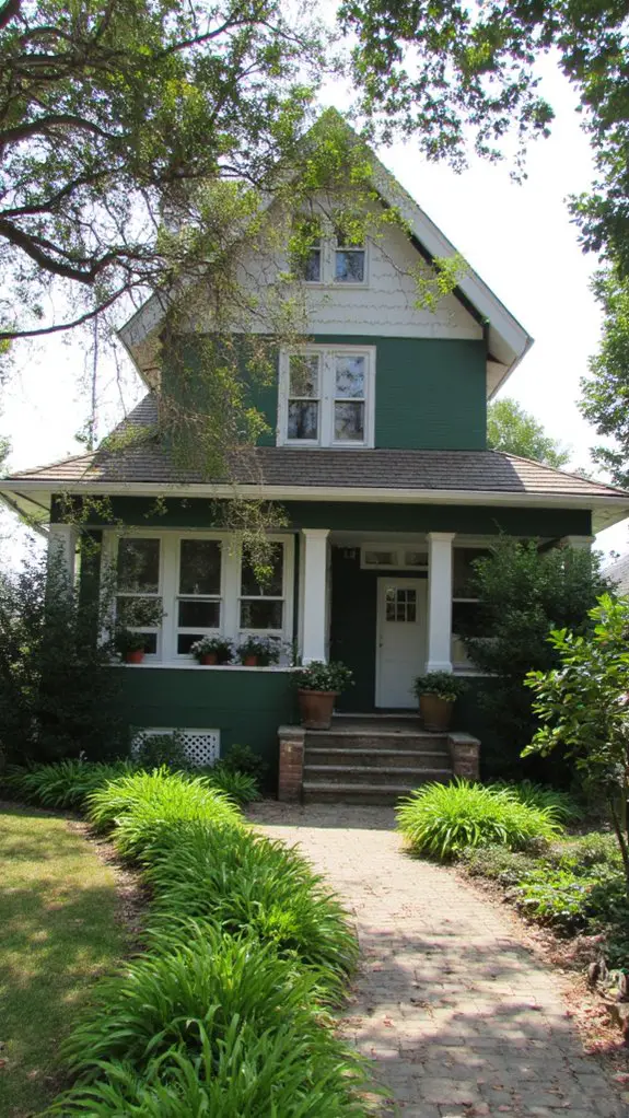 tranquil deep green warmth