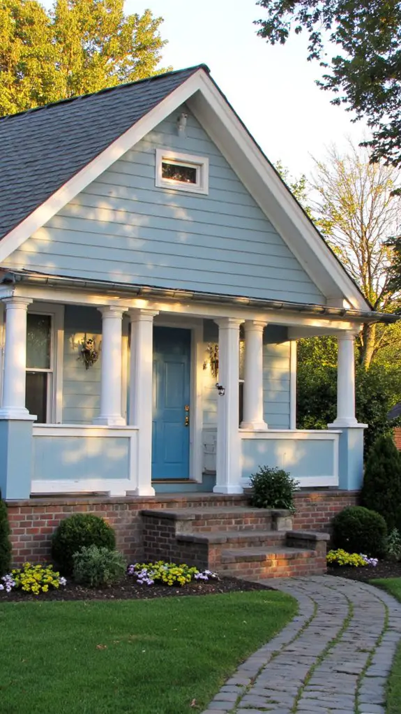 tranquil elegance with columns