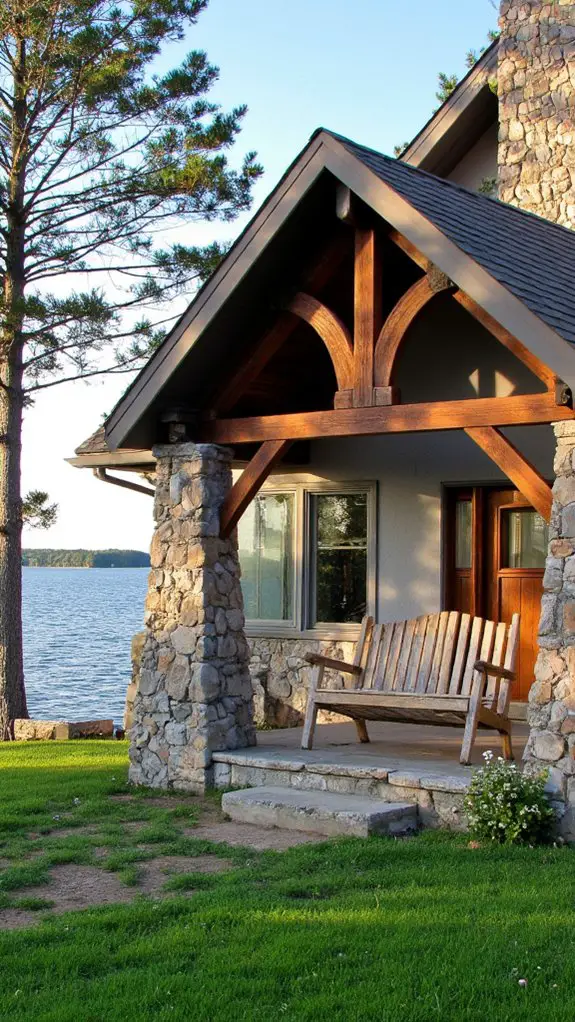 tranquil gray rustic retreat