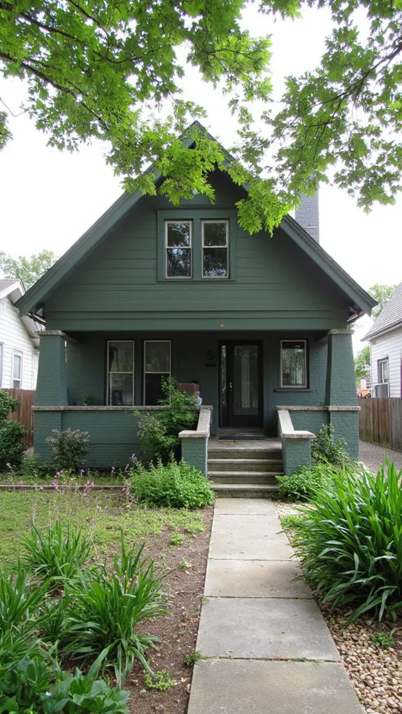 tranquil green and gray