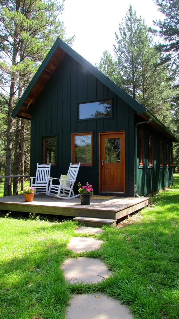 tranquil green cabin retreat