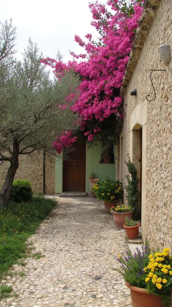 tranquil khaki mediterranean villa