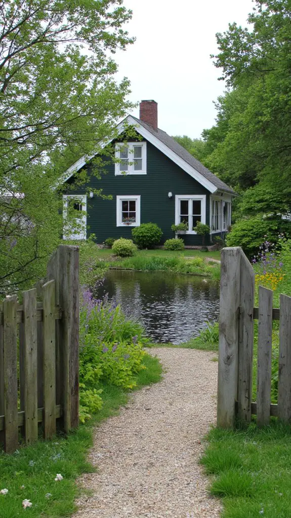 tranquil lakeside retreat ambiance