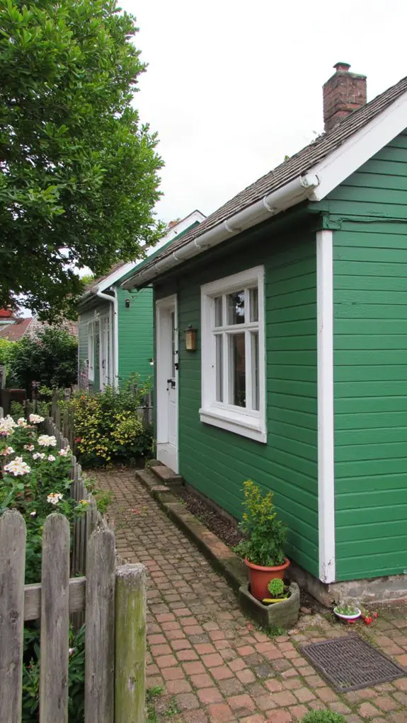 tranquil minimalist green white design