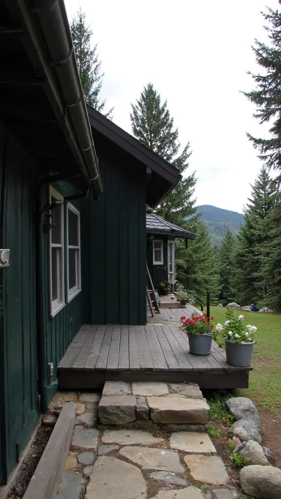 tranquil mountain house retreat