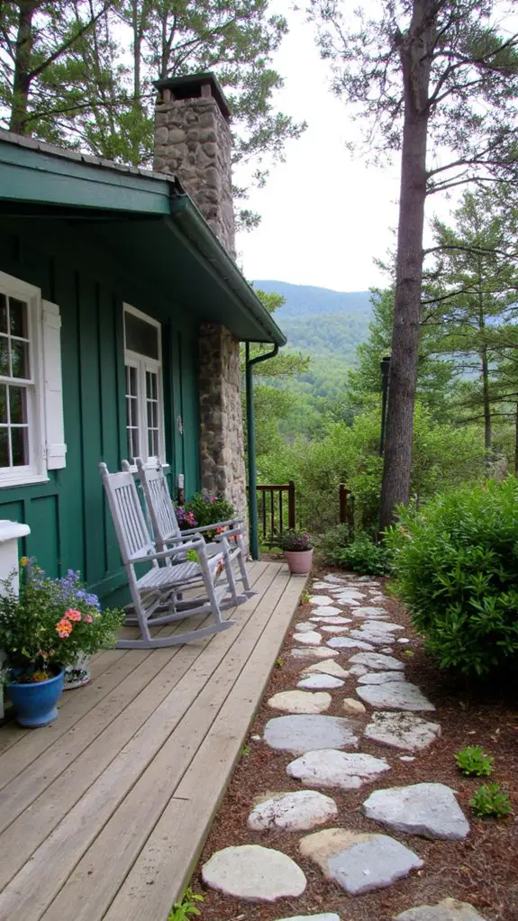 tranquil mountain lodge retreat