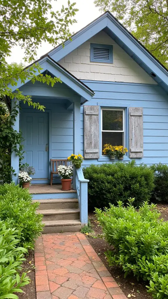 tranquil soft sky blue