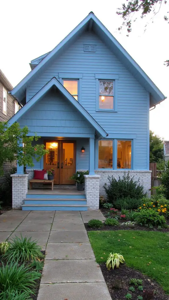 tranquil soft sky blue