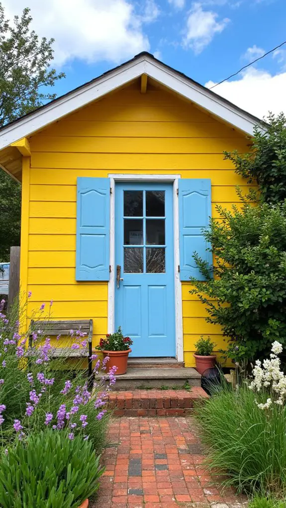 tranquil yellow blue harmony