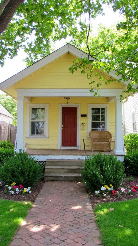 tranquil yellow bungalow escape