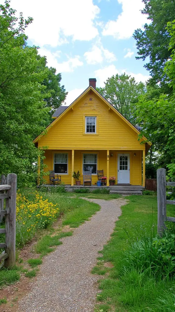 tranquil yellow nature retreat