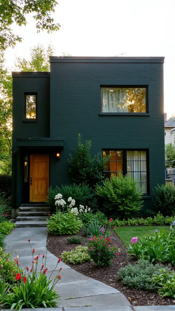 tranquility through dark green