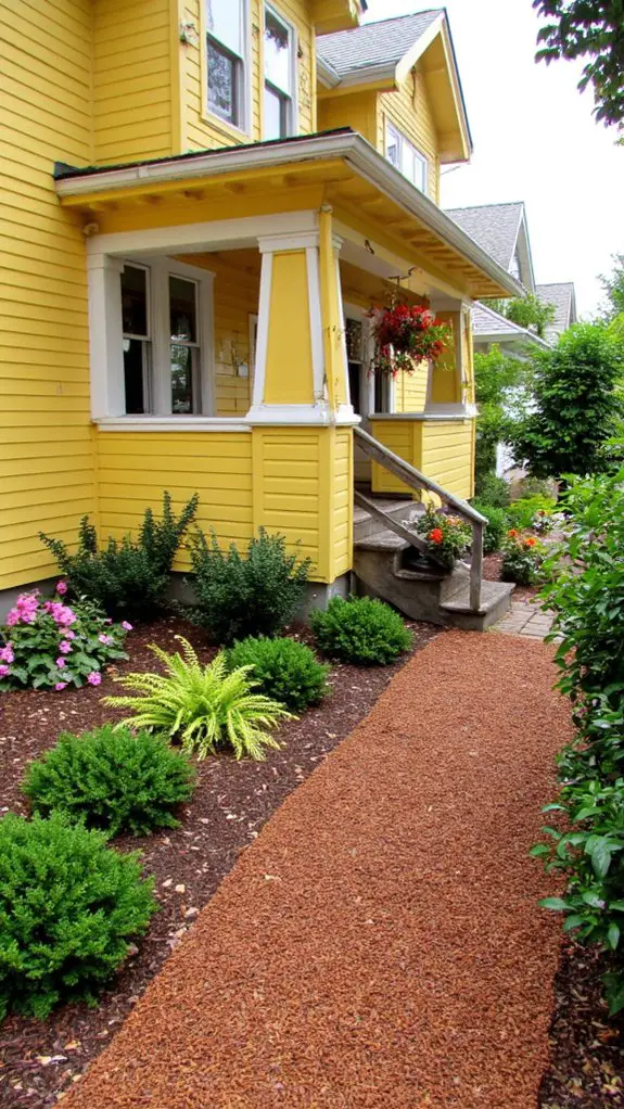 transform landscaping with mulch