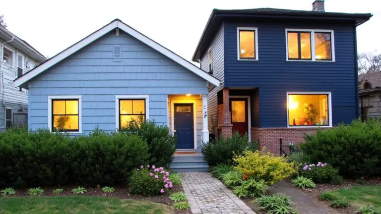 transformative blue house siding