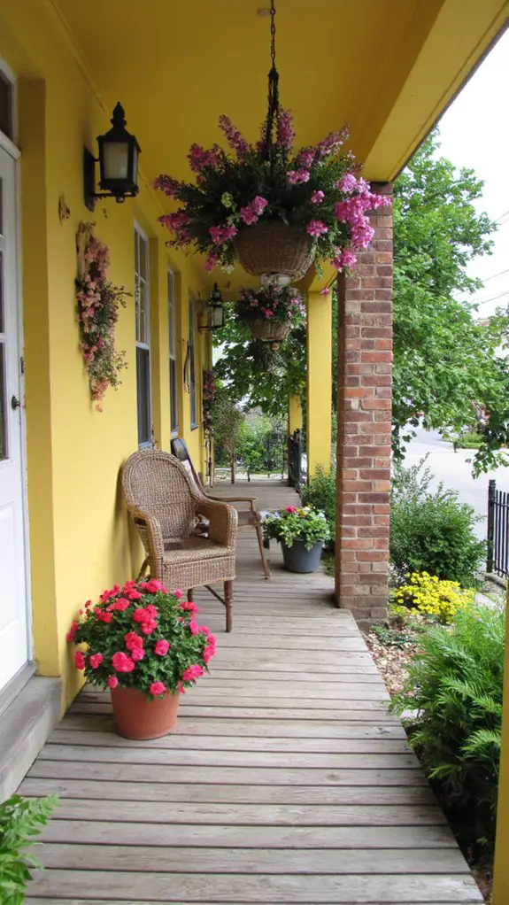 trendy hanging baskets elevate