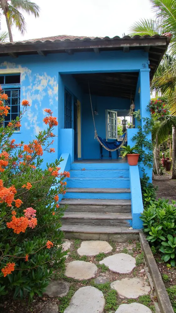 tropical bright coastal retreat