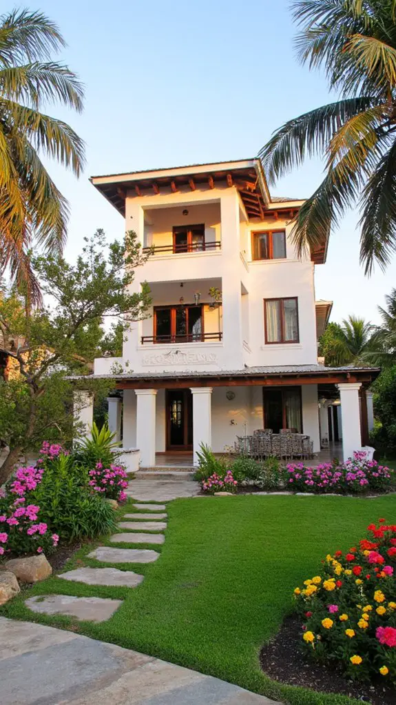 tropical homes with serenity