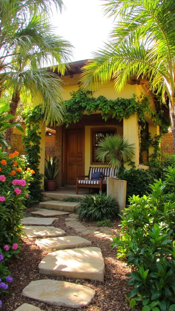 tropical retreat garden oasis