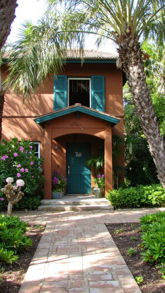 tropical vibe with bahama shutters