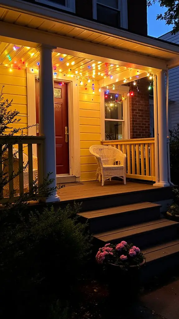 twinkling lights create ambiance