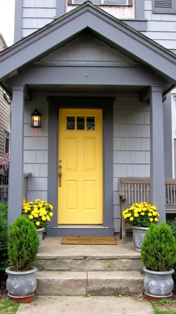 two tone door color combination
