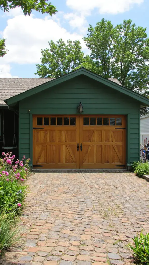 unfinished wood garage doors