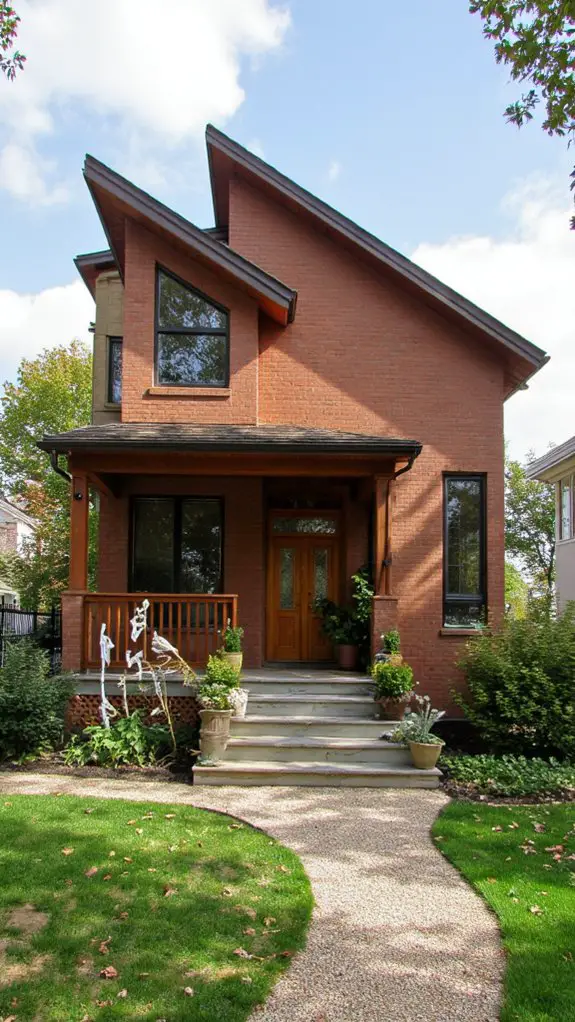 unique brown geometric designs