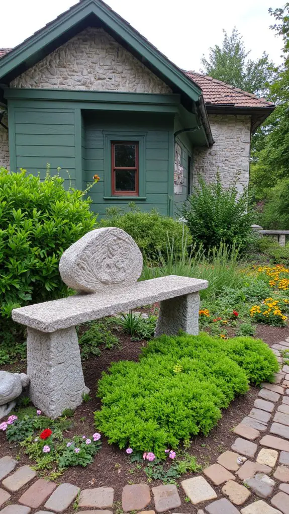 unique stone garden sculptures