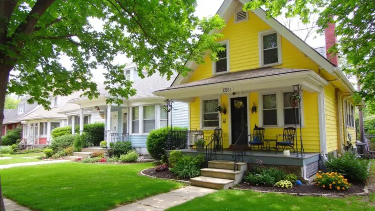 updated yellow vinyl siding