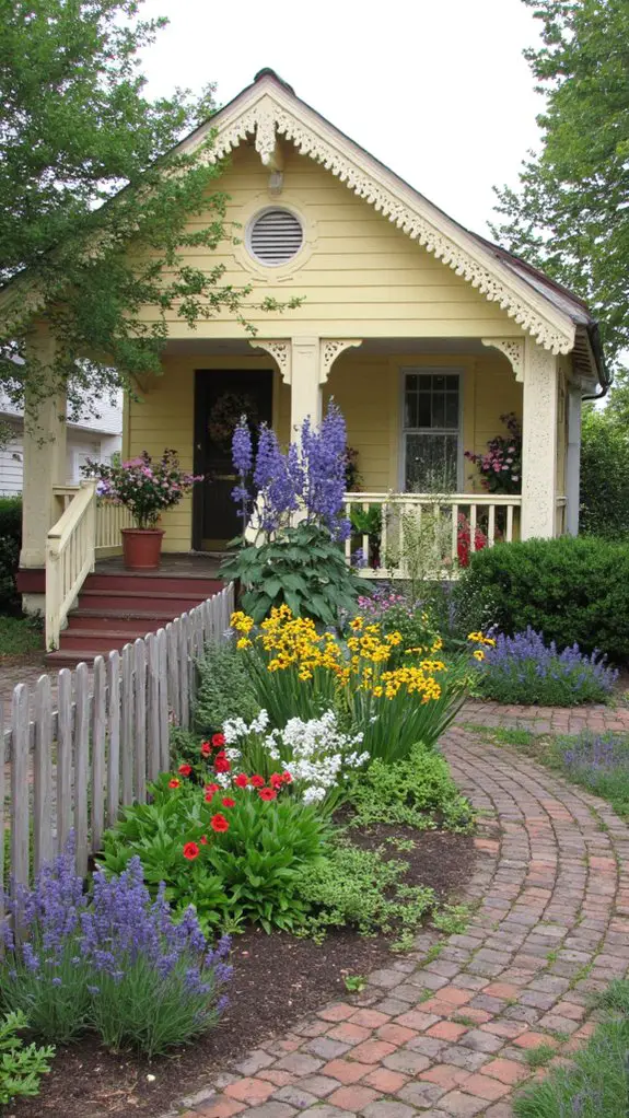 varying heights mixed border