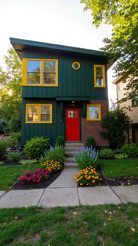 vibrant accents for contrast