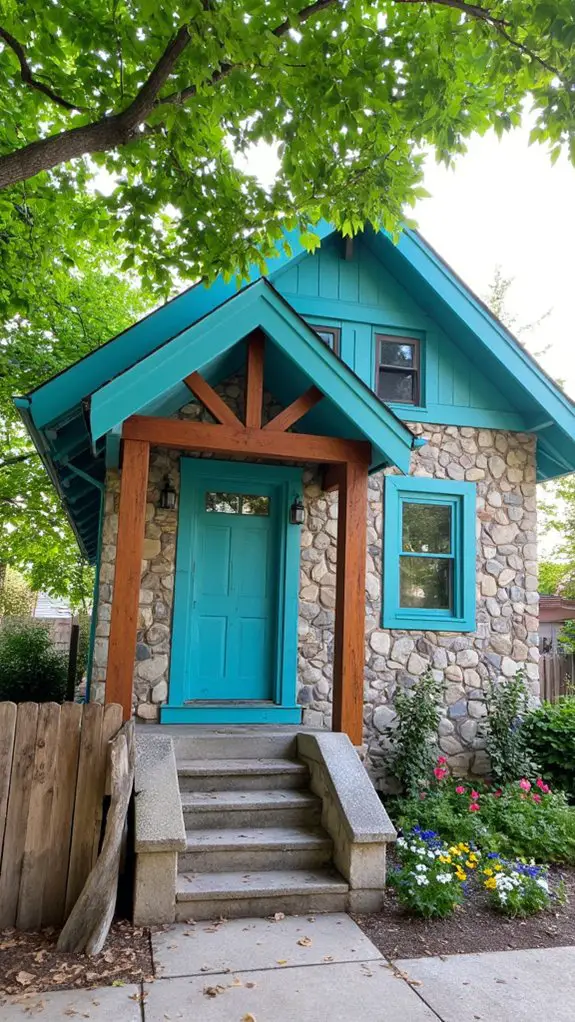 vibrant aqua stone patterns