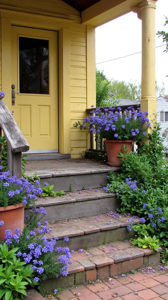 vibrant asters brighten garden