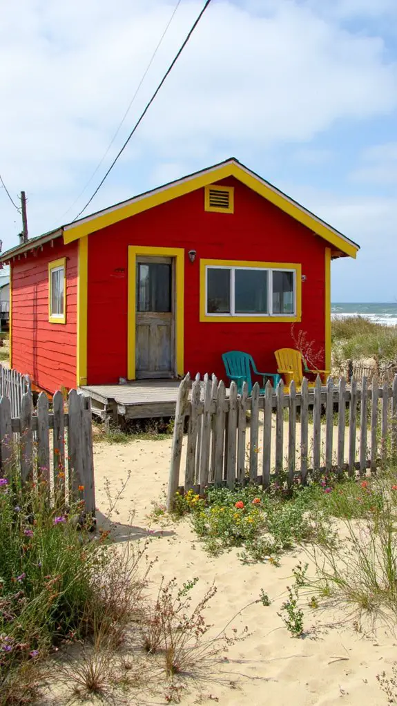 vibrant beach house colors