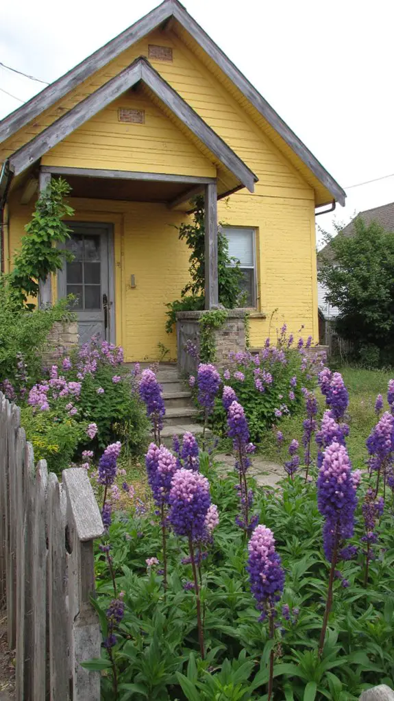 vibrant blooms attract butterflies