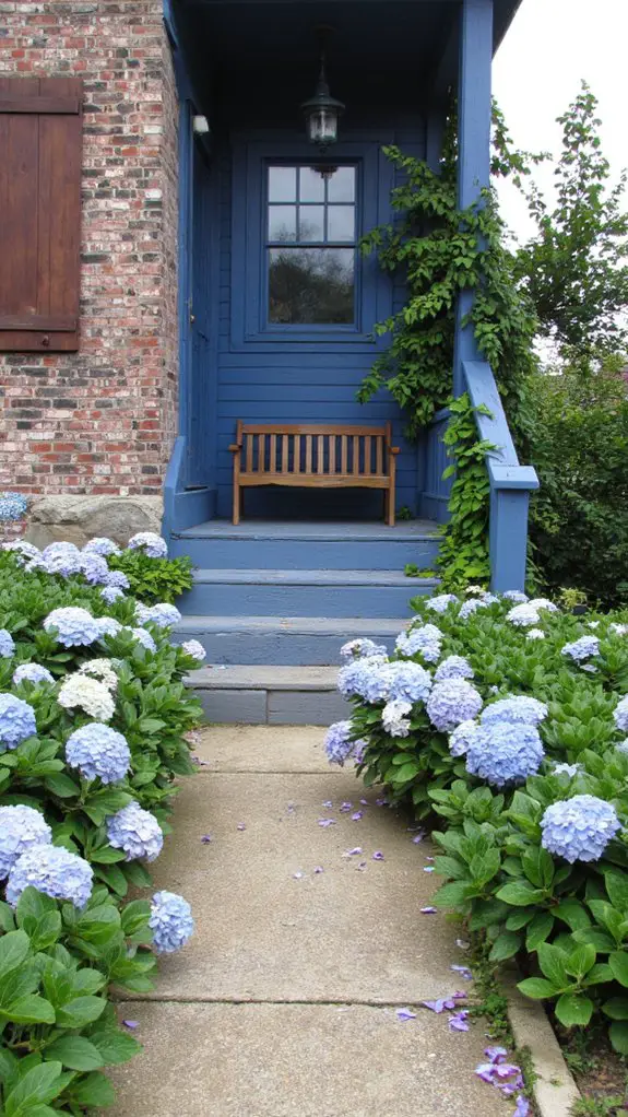 vibrant blooms for entrances
