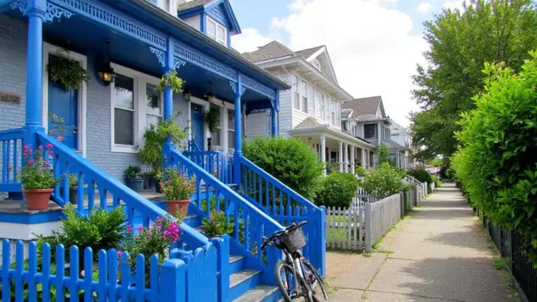 vibrant blue house exteriors